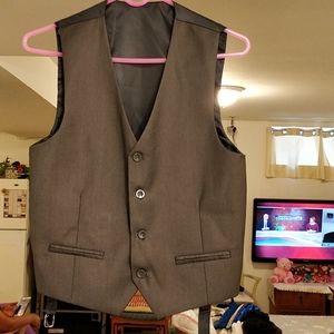 Gray suit vest - size 16 boys